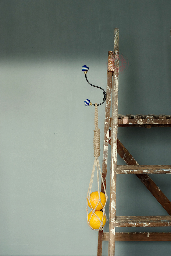 Rasa Mateviciute vintage kitchen home decor ladder hanger village style idea DIY by rasadesign.art 2022