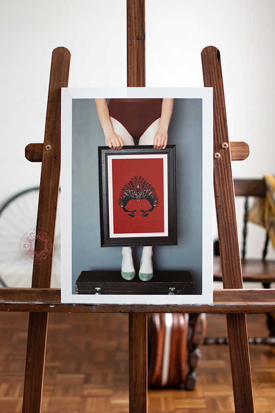 Womb illustration print by Rasa Mateviciute 2022, rasadesign.art