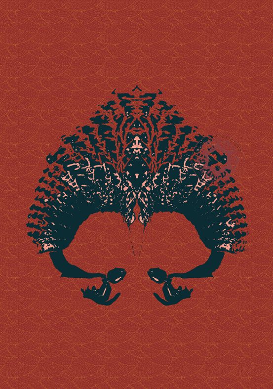 Womb illustration print by Rasa Mateviciute 2022, rasadesign.art
