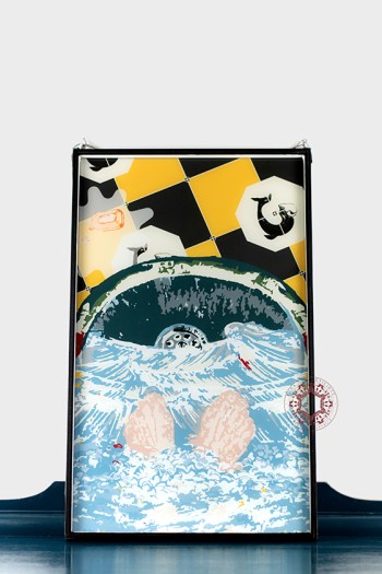 Hand-drawn Bath Illustration Print: ”The Bath”, 2022 by Rasa Mateviciute, rasadesign.art