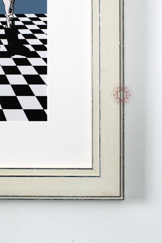 The illustration captures the essence of struggle and aspiration, featuring a male ballerina gracefully poised on a checkered floor, indicating the duality of traditional roles and artistic expression. The broken pearl necklace, serves as a powerful metaphor for shattered dreams and lost hopes, while the mother figure in the background, with her eyes covered with her hands, embodies the silent burden of disappointment and the emotional weight carried by parents. Together, these elements create a resonant narrative about the trials of pursuing one's passion amidst societal expectations and familial aspirations.