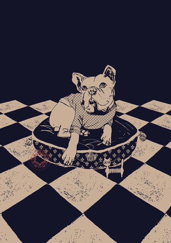 ''Theo'' illustration print by Rasa Mateviciute 2024, rasadesign.art