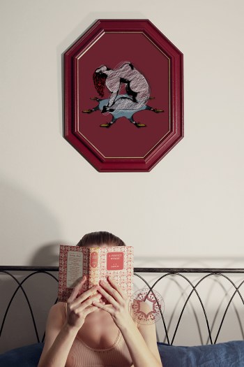 Hand-drawn Camel Pose Ustrasana Illustration Print: ”Yoga Star”, 2020 by Rasa Mateviciute, rasadesign.art