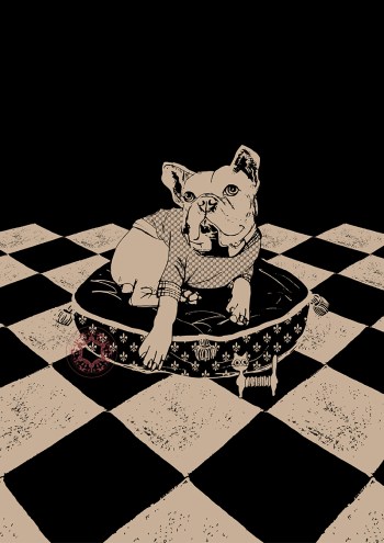 ''Theo'' illustration print by Rasa Mateviciute 2024, rasadesign.art